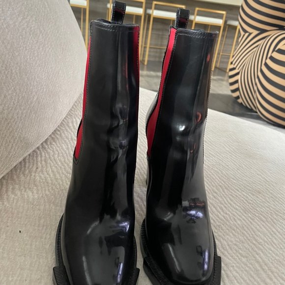 ALEXANDER MCQUEEN booties red/black - Picture 3 of 5